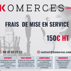 Frais de mise en service